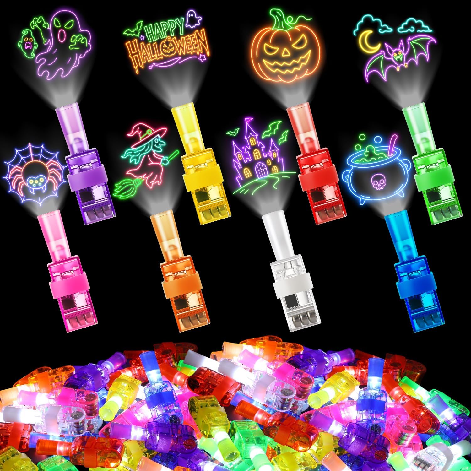 4/40PCS Halloween LED Finger L - огляд і ціна Glow In The Dark Party Glasses