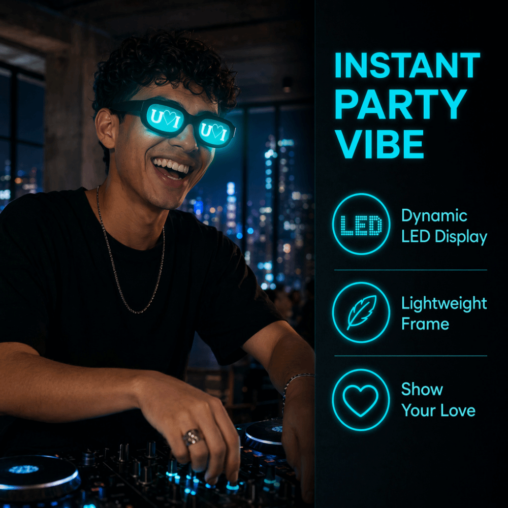 Special Effect LED Glasses Glo - огляд і ціна Glow In The Dark Party Glasses