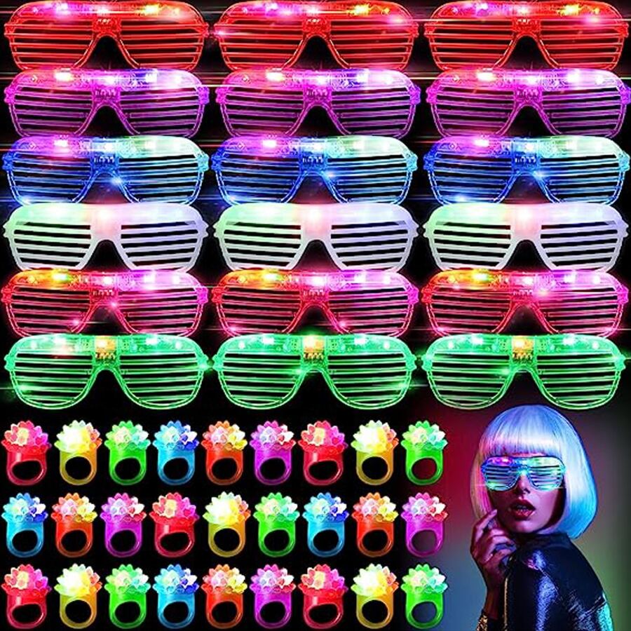 10-50PCS LED Glasses Light Up  - огляд і ціна Glow In The Dark Party Glasses