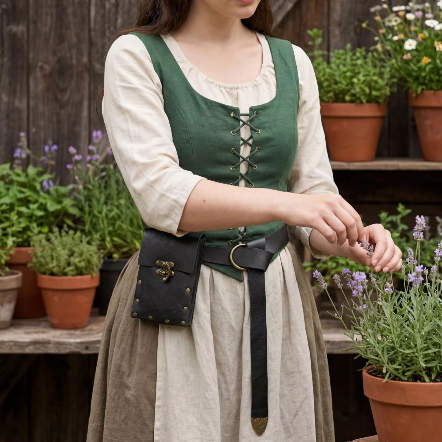 PU Leather Medieval Waist Belt - огляд і ціна Costumes