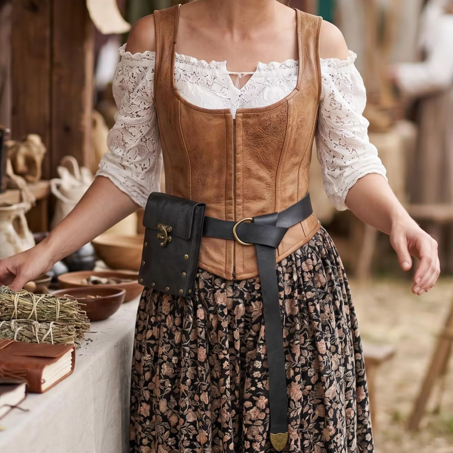 PU Leather Medieval Waist Belt - огляд і ціна Costumes