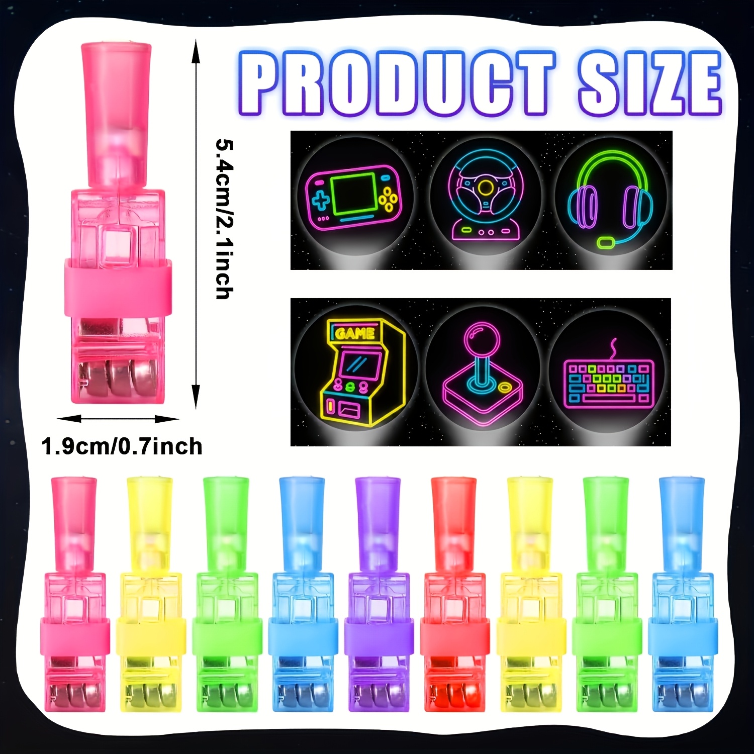 36pcs LED Finger Lights Video  - огляд і ціна Glow In The Dark Party Glasses