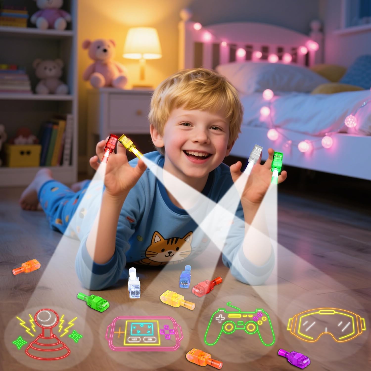 36pcs LED Finger Lights Video  - огляд і ціна Glow In The Dark Party Glasses