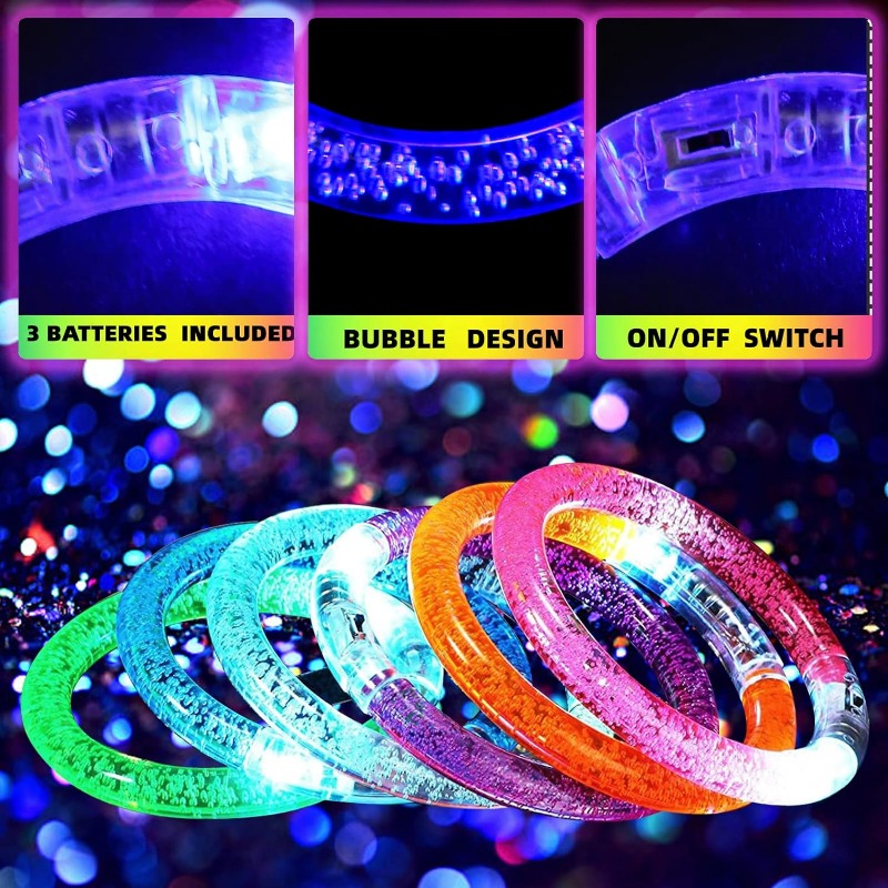 1-100PCS Halloween LED Acrylic - огляд і ціна Glow In The Dark Party Glasses