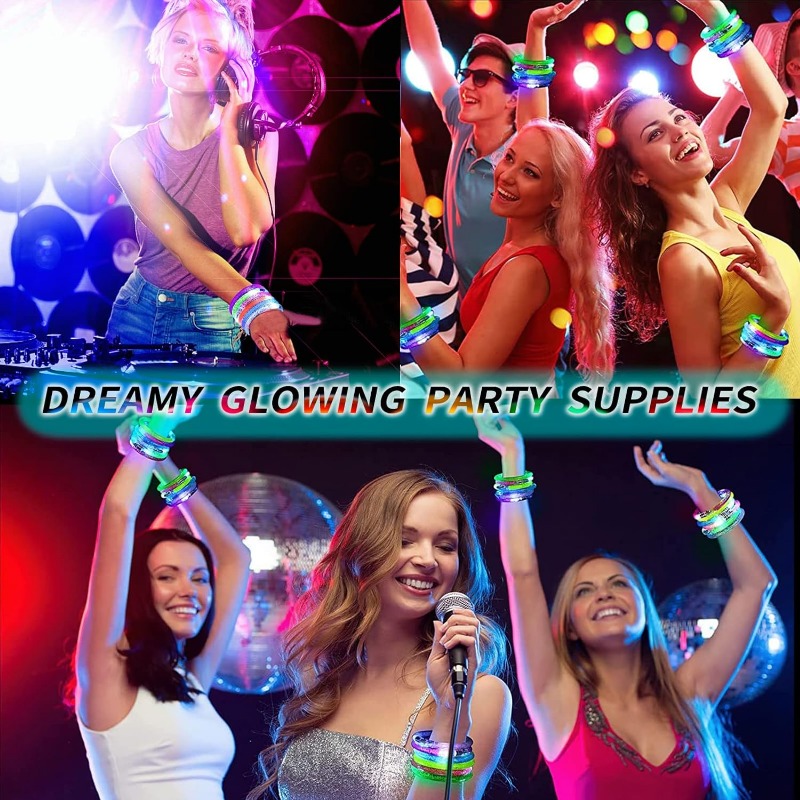 1-100PCS Halloween LED Acrylic - огляд і ціна Glow In The Dark Party Glasses